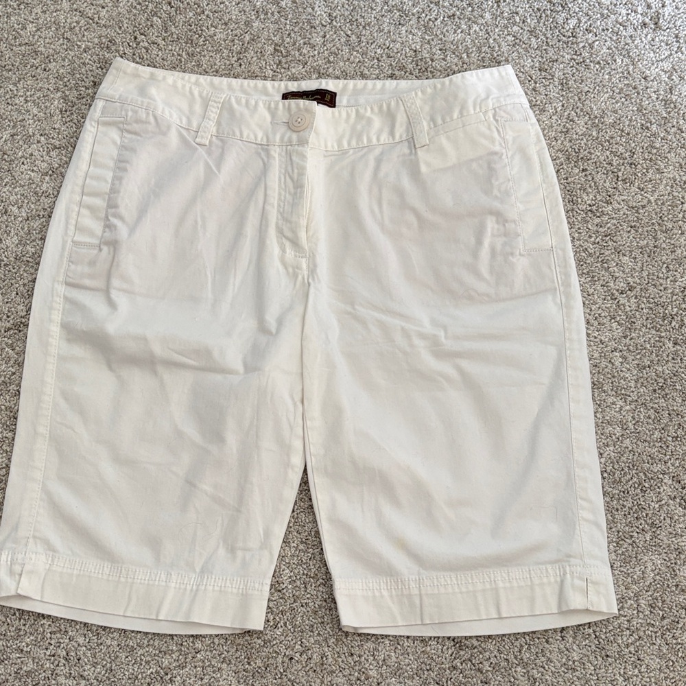 Tommy Bahama White Bermuda Shorts